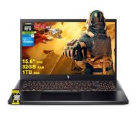 acer Nitro V 15 Ordinateur portable de jeu 15,6" FHD IPS 165 Hz Intel 8 cœurs i5-13420H 32 Go DDR4 1 To SSD GeForce RTX 5050 GDDR7 DLSS4 (jusqu'à 440 AI Tops) Rétroéclairé Thunderbolt WiFi6 Win11 ICP