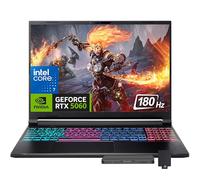 acer Nitro V 16S Ordinateur portable de jeu 16" WUXGA 180 Hz, Intel Core 7 240H, GeForce RTX 5060 8 Go GDDR7, 32 Go DDR5, 2 To de stockage (SSD 1 To + station d'accueil 1 To), clavier rétroéclairé RVB