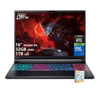 acer Nitro V 16S Ordinateur portable de jeu | WUXGA IPS 16 po 180 Hz (100 % sRGB) | Intel 10-Core 7 240H | 32 Go DDR5 1 To SSD | GeForce RTX 5060 DLSS4 (jusqu'à 572 AI Tops) | Clavier rétroéclairé