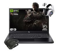 acer Nitro V Ordinateur portable de jeu 15,6", AMD Ryzen 5 7535HS Hexa-Core, NVIDIA GeForce RTX 4050, 144 Hz FHD IPS, 32 Go de RAM, 1 To SSD, WiFi 6, clavier rétroéclairé, avec coussinet de
