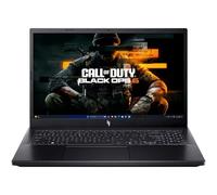 acer Nitro V Ordinateur portable de jeu, écran IPS FHD 15,6", 144 Hz, AMD Ryzen 5 7535HS, 6 cœurs, GeForce RTX 4050, 16 Go DDR5, SSD 1 To, noir obsidienne, Windows 11, noir, avec fu