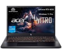 acer Nitro V Ordinateur portable de jeu FHD IPS 165 Hz, Intel Core i5-13420H, GeForce RTX 4050, 8 Go de RAM 512 Go SSD, webcam, Wi-Fi, clavier rétroéclairé, station d'accueil 128 Go 9H, Windows 11 Pro