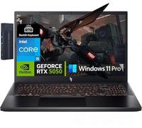 acer Nitro V Ordinateur portable de jeu FHD IPS 165 Hz, Intel Core i5-13420H, GeForce RTX 5050, 64 Go de RAM 1 To SSD, Wi-Fi, webcam, clavier rétroéclairé, station d'accueil 128 Go 9H, Windows 11 Pro