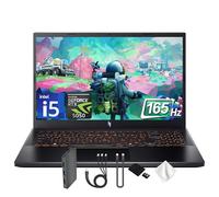 acer Nitro V Ordinateur portable de jeu Full HD IPS 165 Hz, Intel i5-13420H, NVIDIA GeForce RTX 5050 8 Go GDDR7, 64 Go de RAM, 3 To de stockage (SSD PCIe de 2 To et station d'accueil 1 To), clavier