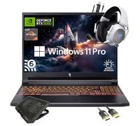 acer Nitro V Ordinateur portable de jeu WUXGA 16", AMD Ryzen 7 260 8 cœurs, NVIDIA GeForce RTX 5050, WUXGA 180 Hz IPS, 16 Go de RAM, 512 Go SSD, WiFi 6, clavier rétroéclairé, avec câble HDMI Mytrix