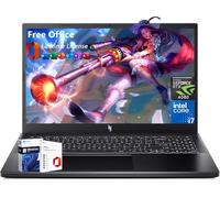 acer Nitro V15 Ordinateur portable de jeu avec licence à vie Office Pro 2024, 15,6 po FHD 144 Hz, Intel 10-Core i7-13620H, GeForce RTX 4060, 32 Go DDR5, 1 To SSD, Ko rétroéclairé, Wi-Fi 6, Windows 11