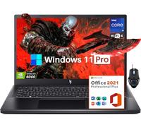 acer Nitro V15 Ordinateur portable de jeu avec licence Microsoft Office à vie, Intel i9-13900H, 64 Go de RAM DDR5, 2 To SSD, 15,6 po FHD IPS 144 Hz, GeForce RTX 4060, clavier rétroéclairé, Windows 11