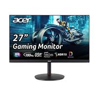 Acer Nitro WQHD Moniteur de jeu 27" 2560 x 1440 AMD FreeSync Premium jusqu'à 180 Hz Refresh 0,5 ms DCI-P3 95 % 1 écran 1.2 et 2 x HDMI 2.0 XV271U M3bmiiprx Noir