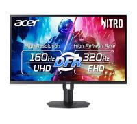 Acer Nitro XV325QK V3bmiipipp Écran de Jeu IPS MiniLED 31,5 Pouces 4K UHD 3840 x 2160 | AMD FreeSync Premium | Taux de rafraîchissement de 160 Hz vers FHD 320 Hz (DFR) | Jusqu'à 0,5 ms | 1 Port