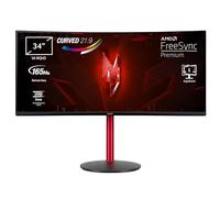Acer Nitro XZ342CUPbmiiphfx - Écran PC Gaming 34" WQHD, 144 Hz (3440x1440, 21:9, FreeSync, 1ms VRB, 400 Nits, Comfyview, BlueLightShield, 2xHDMI 2.0/1xDP 1.2) Moniteur Incurvé Inclinable, Couleur Noir