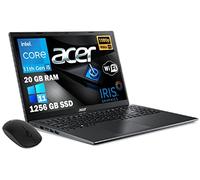Acer Notebook PC portable, Extensa EX215-54-5055, CPU i5-1135G7 4 cœurs, RAM 20 Go SSD 1256 Go, 15,6" FHD IPS, graphiques Intel Iris Xe, Windows 11 Pro, prêt à l'emploi, GAR. Italie Sourire offerte