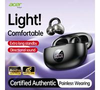 [Acer Officiel Authentique] OHR577 Écouteurs sans fil, Design crochet d'oreille, Basses stéréo, Écouteurs à oreille ouverte, Faible latence pour le jeu, Port confortable pour les affaires, les sports,
