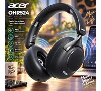Acer OHR524 ANC Casque Bluetooth sans fil 360 ° Écouteurs de sport pour joueurs, son Surround, réduction du bruit, avec micro HD Beige