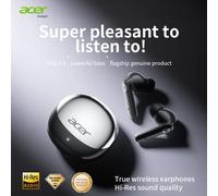 Acer Ohr546 Casque Bluetooth 2025 Nouveaux écouteurs sans fil Conception intra-auriculaire Confortable à porter pour les appels de course sportive Réduction du bruit Compatible avec les téléphones Bei