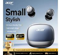 Acer Ohr638 Écouteurs intra-auriculaires sans fil Bluetooth avec puce V6.0, réduction du bruit des appels, son stéréo surround HiFi, confortables pour dormir, ne mettent pas de pression sur les noir