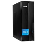 acer Ordinateur de bureau Aspire SFF 2025 Intel 13e Core i5-13400, 64 Go de RAM, 4 To PCle SSD, design ultra silencieux, lecteur de carte SD, double moniteur 4K, USB-C, clavier et souris filaires