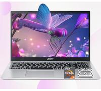 acer Ordinateur portable Aspire 3 Premium avec clavier rétroéclairé | Processeur AMD Ryzen 5 7530U | Écran IPS 15,6 FHD | 64 Go de RAM | SSD PCIe de 2 To | Type-C | Wi-Fi 6 | Élégant et portable |