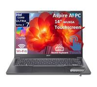 Acer Ordinateur portable Aspire AI 2026 pour entreprises et créateurs | Intel Core Ultra 7 258 V, 32 Go de RAM, 1 To SSD, écran tactile FHD de 14 po, KB rétroéclairé, concentrateur USB-C, bureau à vie