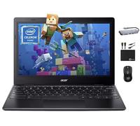 Acer Ordinateur portable Chromebook 311 pour étudiant 2025, processeur Intel N4500 double cœur, écran HD de 11,6", 4 Go de RAM, 192 Go (64 Go eMMC + carte 128 Go), webcam WiFi, longue batterie,