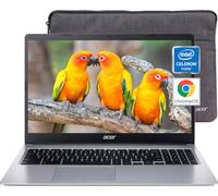 acer Ordinateur portable Chromebook 315 2024, écran HD de 15,6", Intel Celeron N4020, 4 Go de RAM, 64 Go eMMC, carte graphique Intel UHD, longue durée de vie, WiFi, Bluetooth, Chrome OS