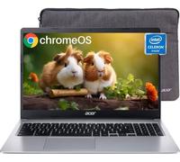 acer Ordinateur portable Chromebook 315, écran HD de 15,6", Intel Celeron N4020 (jusqu'à 2,8 GHz), 4 Go de RAM, 64 Go eMMC, carte graphique Intel UHD, batterie longue 12,5 h, WiFi, Bluetooth, Chrome