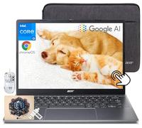acer Ordinateur portable Chromebook Plus 514 avec Google AI, Intel 8-Core i3-N305, 8 Go LPDDR5, SSD de 2 To, clé USB C 32 Go, écran tactile FHD IPS de 14", Wi-Fi 6E, webcam 1080p, système