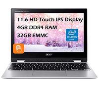 acer Ordinateur portable Chromebook Spin 311 convertible à écran tactile de 11,6", 32 Go de stockage, argent (CP311-3H-K23X)
