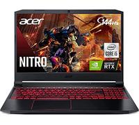 acer Ordinateur portable de jeu Nitro 5 15,6" FHD 144 Hz, Intel Core i5-11400H (jusqu'à 4,5 GHz), GeForce RTX 3050 Ti, 16 Go de RAM 1 To PCIe SSD, clavier rétroéclairé WiFi6 avec tapis de souris