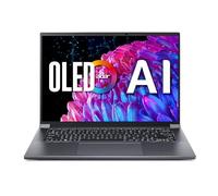 Acer Ordinateur portable Swift X 14 | OLED 14,5" 2880 x 1800 120 Hz Calman vérifié | Déverrouillez les expériences d'IA | Processeur Intel Core Ultra 7 155H | NVIDIA GeForce RTX 4050 | 16 Go LPDDR5X |