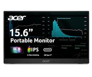 Acer Portable Monitor | 15.6" FHD IPS | Adaptive-Sync Support (FreeSync Compatible) | Slim Design | External Monitor for Laptop PC/Mac | 2 x USB 3.1 Type-C Port, HDMI 1.4 & Audio Out | PM161Q B1bmiuux