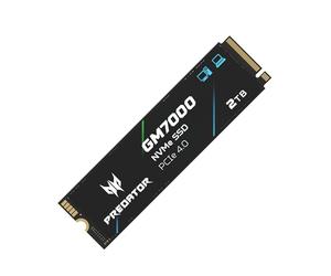 Acer Predator GM7000 Gaming SSD 2 to - Jusqu’à 7400 Mo/s en Lecture - M.2 2280 NVMe PCIe Gen4 avec Cache DRAM, SSD Interne pour Ordinateur Portable et de Bureau - Compatible PS5