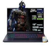acer Predator Helios Neo 16S AI Ordinateur portable de jeu | 16" 2560 x 1600 OLED 240 Hz 100 % DCI-P3 | Intel 24-core Ultra 9 275HX | 32 Go DDR5 1 To SSD | GeForce RTX 5070 Ti jusqu'à 992 AI Tops |
