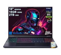 Acer Predator Helios Neo 16S AI Ordinateur portable de jeu | 16" 2560 x 1600 OLED 240 Hz G-SYNC | Intel 24-core Ultra 9 275HX | 16 Go DDR5 2 To SSD | GeForce RTX 5060 (jusqu'à 572 AI Tops) Win11Pro