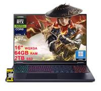 acer Predator Helios Neo 16S AI Ordinateur portable de jeu 16" WQXGA OLED 240 Hz (100 % DCI-P3) Intel 24-core Ultra 9 275HX 64 Go DDR5 2 To SSD GeForce RTX 5070 Ti DLSS4 (jusqu'à 992 AI Tops) Win11Pro