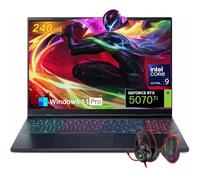 acer Predator Helios Neo 16S AI Ordinateur portable de jeu, NVIDIA GeForce RTX 5070Ti GDDR7, Intel Core Ultra 9 275HX, 16" OLED 240Hz, 64 Go DDR5, 4 To SSD, clavier rétroéclairé RVB, Windows 11 Pro