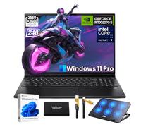 acer Predator Helios Neo 16S Ordinateur portable de jeu alimenté par l'IA, Intel Core Ultra 9 275HX, NVIDIA GeForce RTX 5070Ti, écran OLED 240 Hz de 16", Windows 11 Pro, clavier rétroéclairé, Wi-Fi 6E