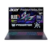acer Predator Helios Neo PHN16-73-95NT Ordinateur portable de jeu | 16" QHD+ OLED 240 Hz | Intel Core Ultra 9 275HX | NVIDIA RTX 5070 Ti | 64 Go DDR5 | 2 To SSD | WiFi 6E | Rétroéclairé RVB | HDMI 2.1