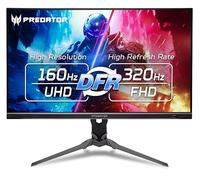 acer Predator Moniteur de Jeu | 27" UHD 3840 x 2160 IPS | AMD FreeSync Premium | Jusqu'à 320 Hz avec DFR | Jusqu'à 0,5 ms | VESA DisplayHDR400 | DCI-P3 90% | Port d'affichage 1.4 et 2 x HDMI 2.1 |