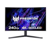 Acer Predator UM.JXXEE.X02 Moniteur PC 80 cm [31.5] 3840 x 2160 pixels 4K Ultra HD QD-OLED Noir (80 cm 31.5 INCH Curved 1700R ZeroFrame OLED UHD 240 Hz 16:9 0.03ms[GTG] 100000] 0 nits 2 x HDMI[2.1