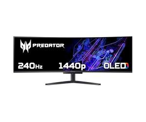 Acer Predator X49X DQHD 240Hz QD-OLED Freesync Moniteur de jeu incurvé avec KVM + PD 90 W