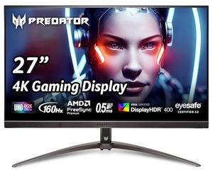 Acer Predator XB273K V3bmiiprx Écran de Jeu UHD 3840 x 2160 27" | AMD FreeSync Premium | Agile-Splendor IPS 400 | 160 Hz | Jusqu'à 0,5 ms | DCI-P3 95% | DisplayHDR 400 | 1 x DP 1.4 et 2 Ports HDMI