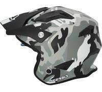 Acerbis Aria Camo, casque ouvert S Mat Noir/Gris/Gris Clair Mat Noir/Gris/Gris Clair