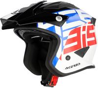 Acerbis Casque ouvert Aria Graphic Taille S Blanc/Bleu/Rouge