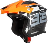 Acerbis Aria Sport Casque jet, noir-orange, taille XS pour homme