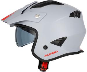 Acer ria Solid, casque ouvert M Mat Gris Clair/Rouge Mat Gris Clair/Rouge