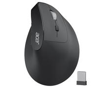 acer Souris Ergonomique sans Fil, 2,4 GHz Souris Verticale Rechargeable, 1600PPP, 6 Boutons, Souris d'Ordinateur avec récepteur USB pour PC, iMac, Ordinateur de Bureau, etc.