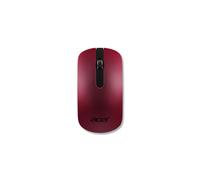 Acer Souris Optique Sans Fil AMR Rouge 1000 DPI, Interface RF 2.4GHz, Design Ambidextre, Récepteur USB Type-A, Alimentation 2 Piles AA