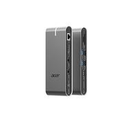 Acer Station d'accueil HP.DSCAB.022 15-en-1 USB-C PD100W HDMI 4K DisplayPort 8K RJ45 Argent