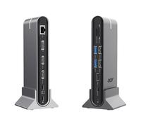 Acer Station d'accueil HP.DSCAB.022 15-en-1 USB-C PD100W HDMI 4K DisplayPort 8K RJ45 Argent