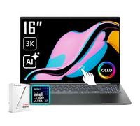 Acer Swift 16 AI S16 AI Ordinateur portable professionnel, écran tactile OLED 16" 120 Hz 3K, Intel Ultra X7 358H 4,8 GHz, clavier rétroéclairé, webcam infrarouge FHD, stylet, Windows 11 Home, argent